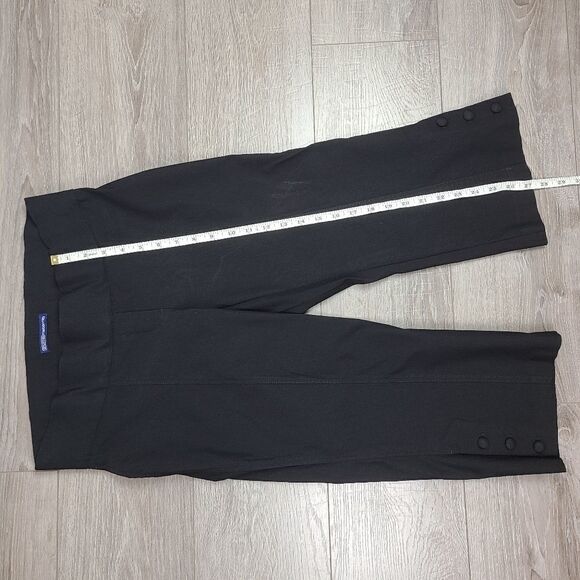 Thyme Maternity Black Cropped Capri Pants Medium - Picture 13 of 15